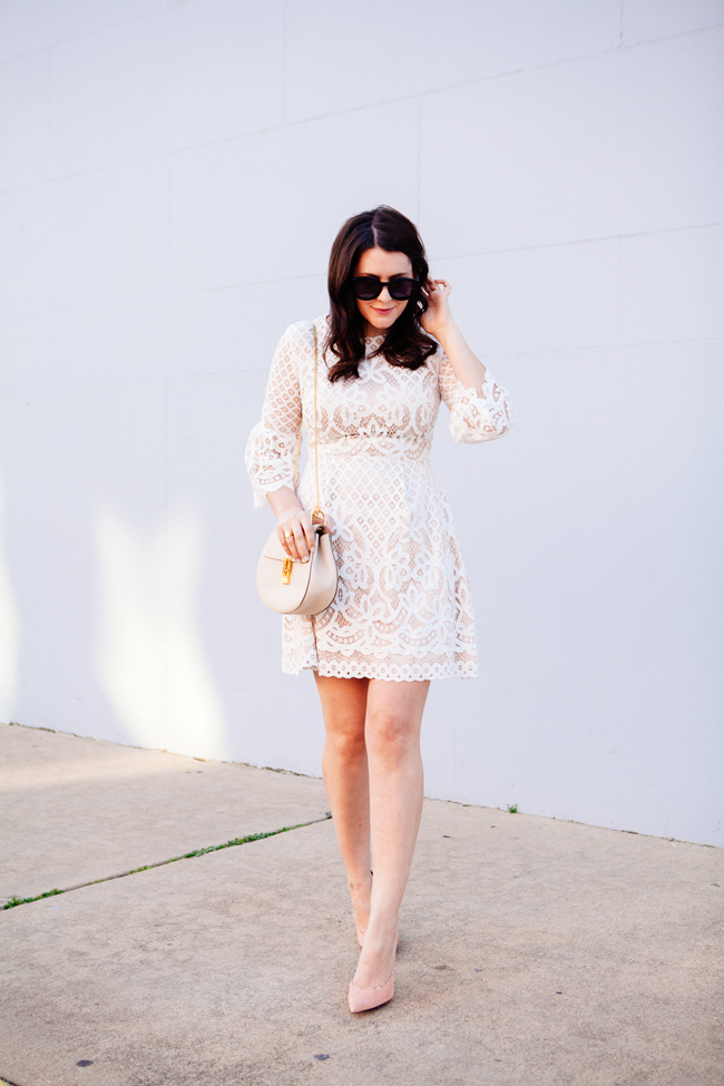 Eliza J. bell sleeve dress from style blogger Kendi Everyday.
